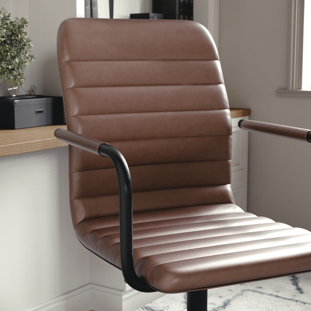 Jalowy Brown Office Chair - Thumbnail - Image 5