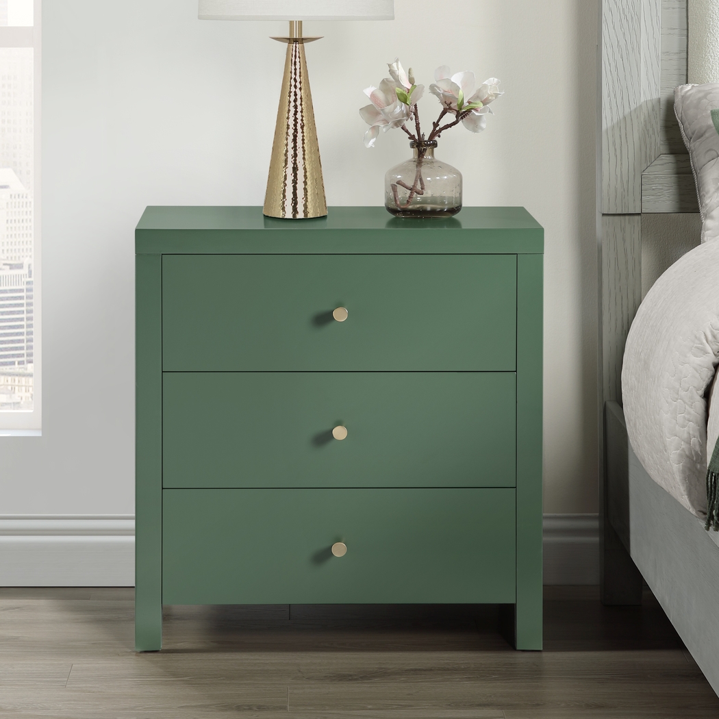 Jamaad Green Nightstand - Thumbnail - Image 2