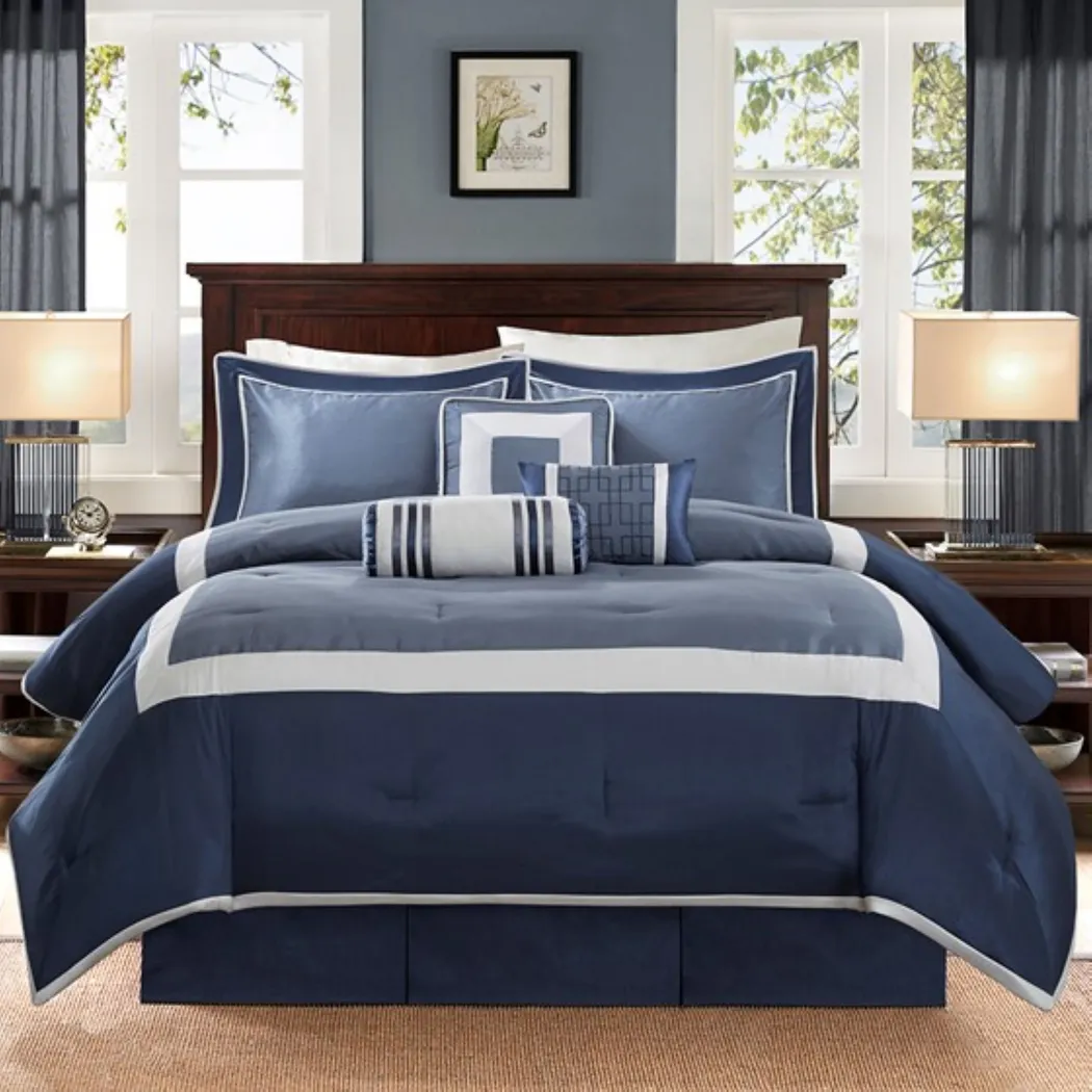 Jame Blue 7 pc King Comforter Set - Thumbnail - Image 2
