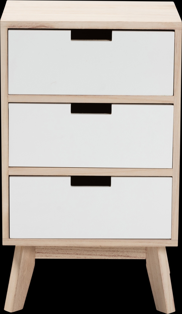 Jamele White Small Nightstand - Thumbnail - Image 3