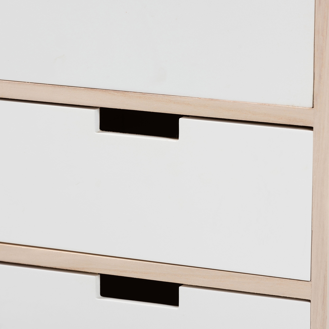 Jamele White Small Nightstand - Thumbnail - Image 5