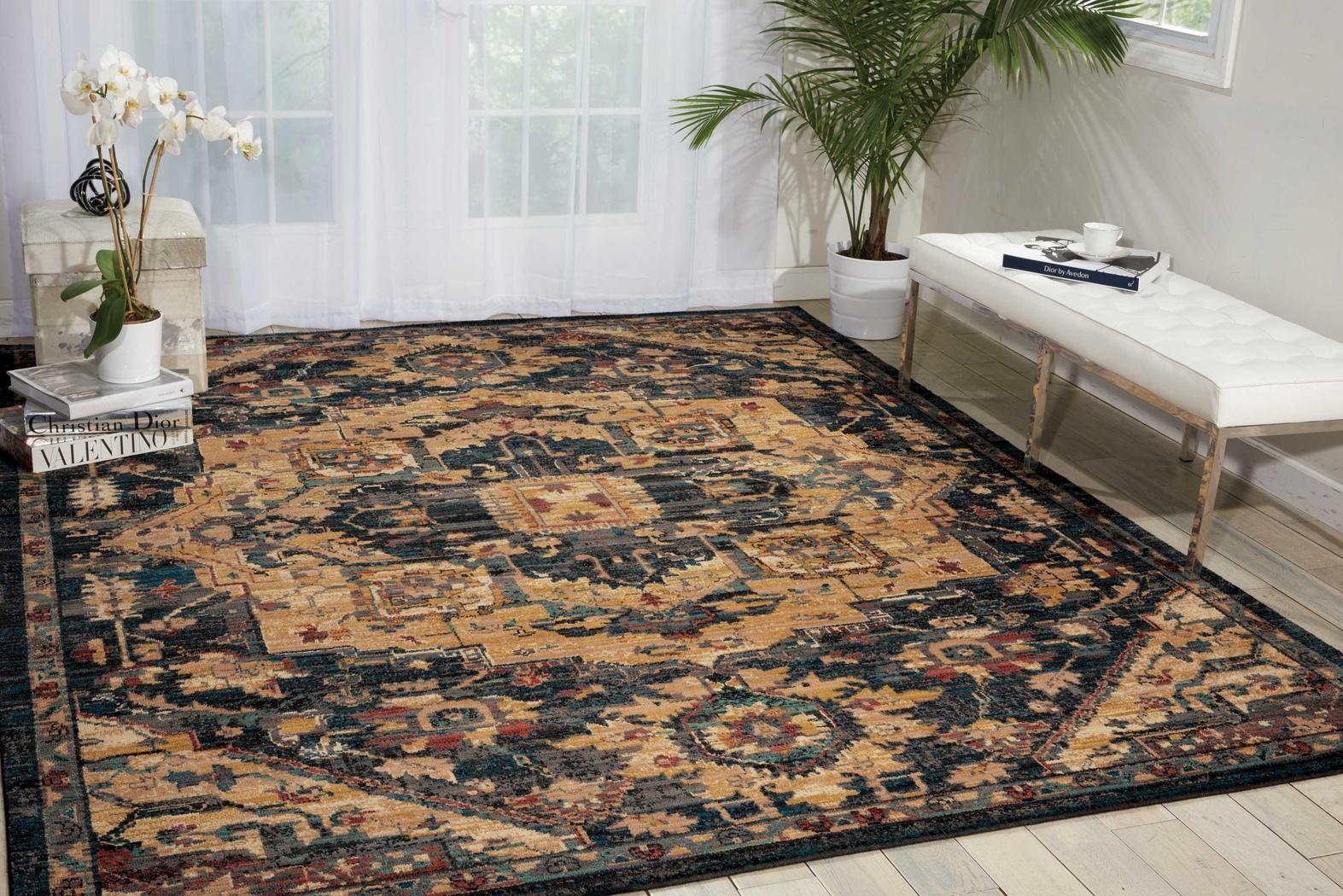 Jamestown Blue 5'3 x 7'5 Rug - Thumbnail - Image 2