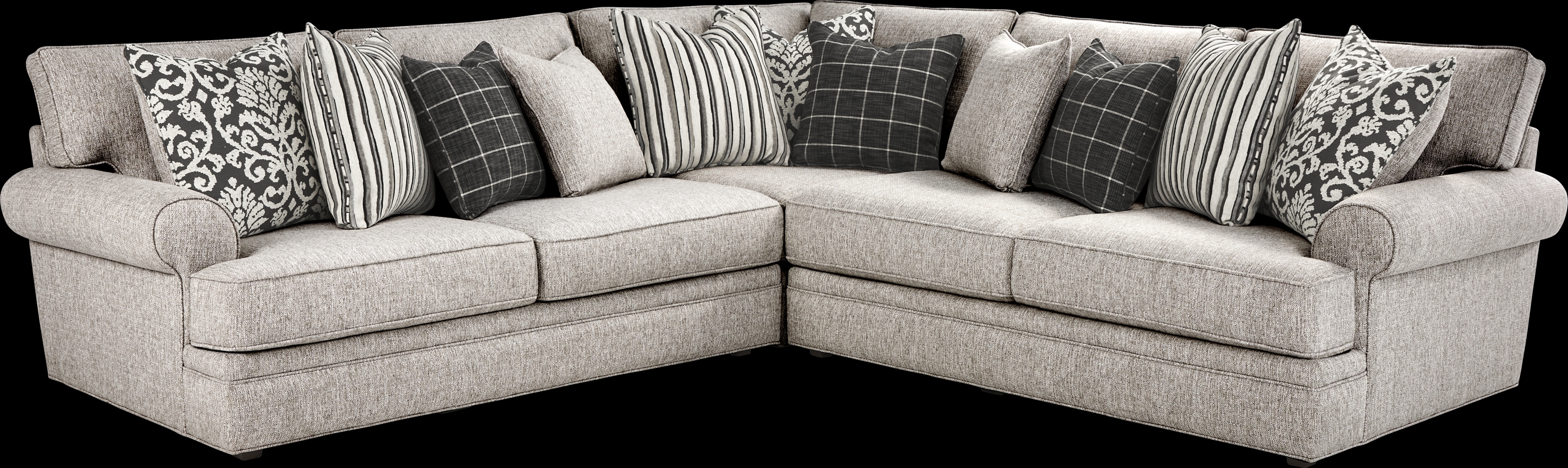 Jamestown Pebble 3 Pc Sectional - Thumbnail - Image 1