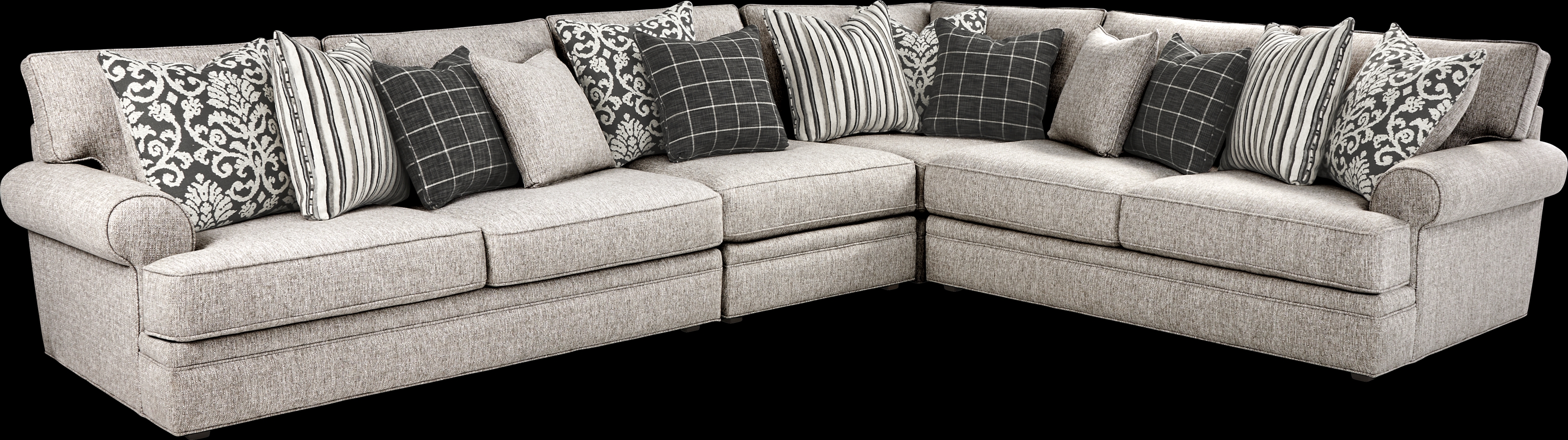 Jamestown Pebble 4 Pc Sectional - Thumbnail - Image 1