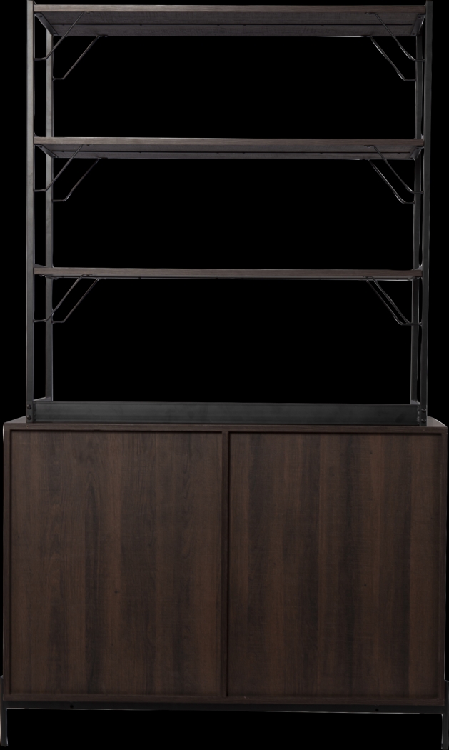 Janabyrd Brown Bar Cabinet - Thumbnail - Image 4
