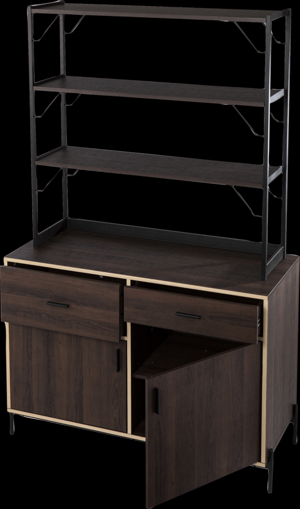 Janabyrd Brown Bar Cabinet - Thumbnail - Image 5