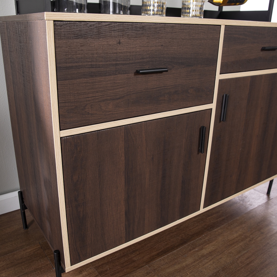 Janabyrd Brown Bar Cabinet - Thumbnail - Image 6