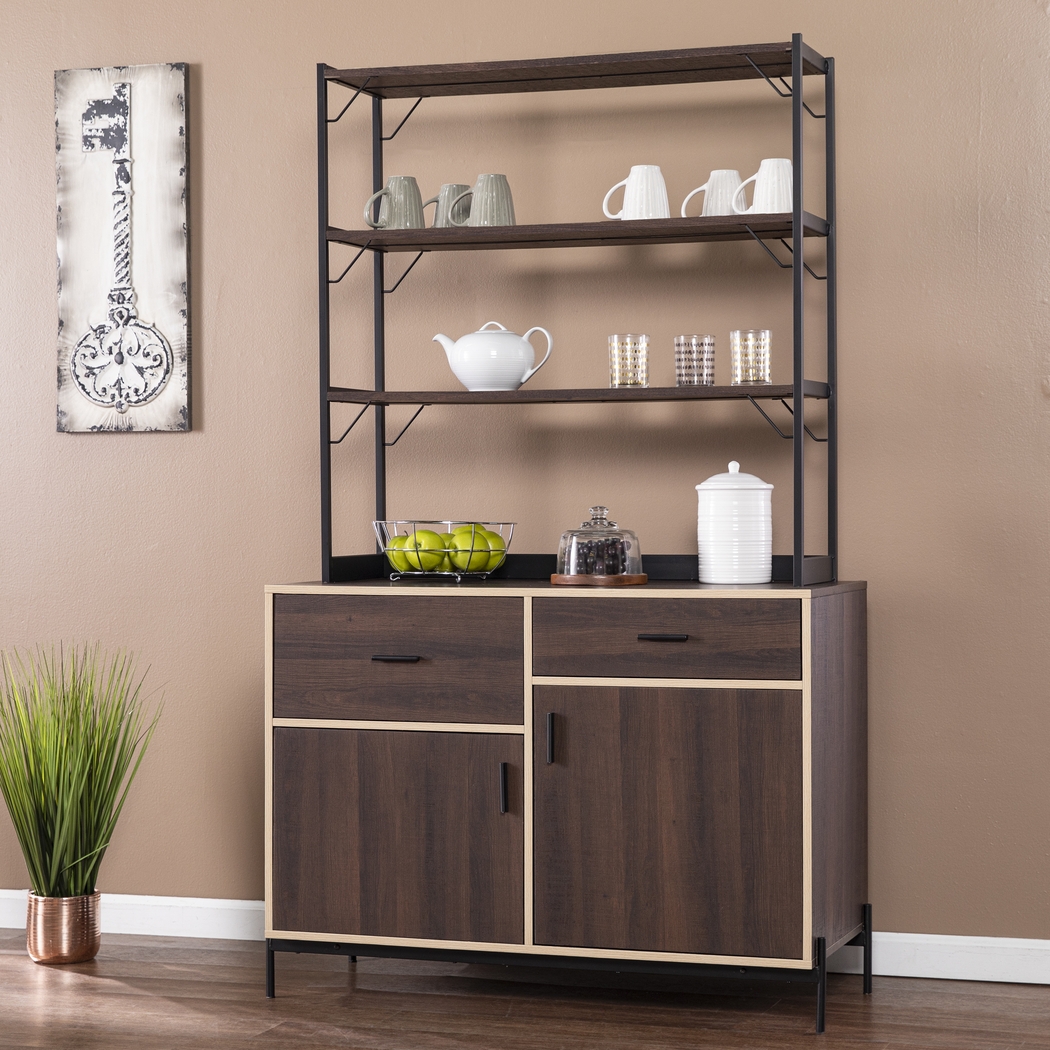 Janabyrd Brown Bar Cabinet - Thumbnail - Image 7