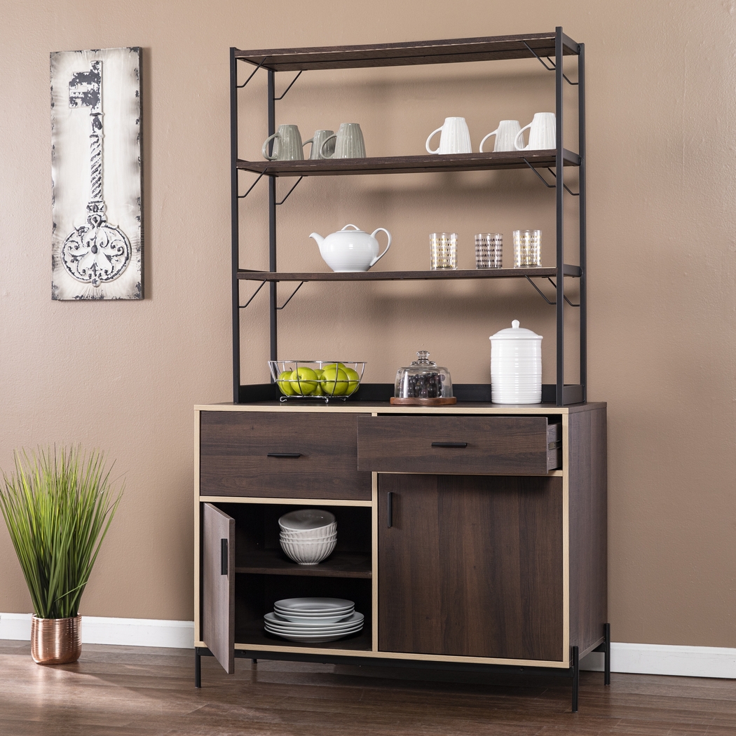 Janabyrd Brown Bar Cabinet - Thumbnail - Image 8