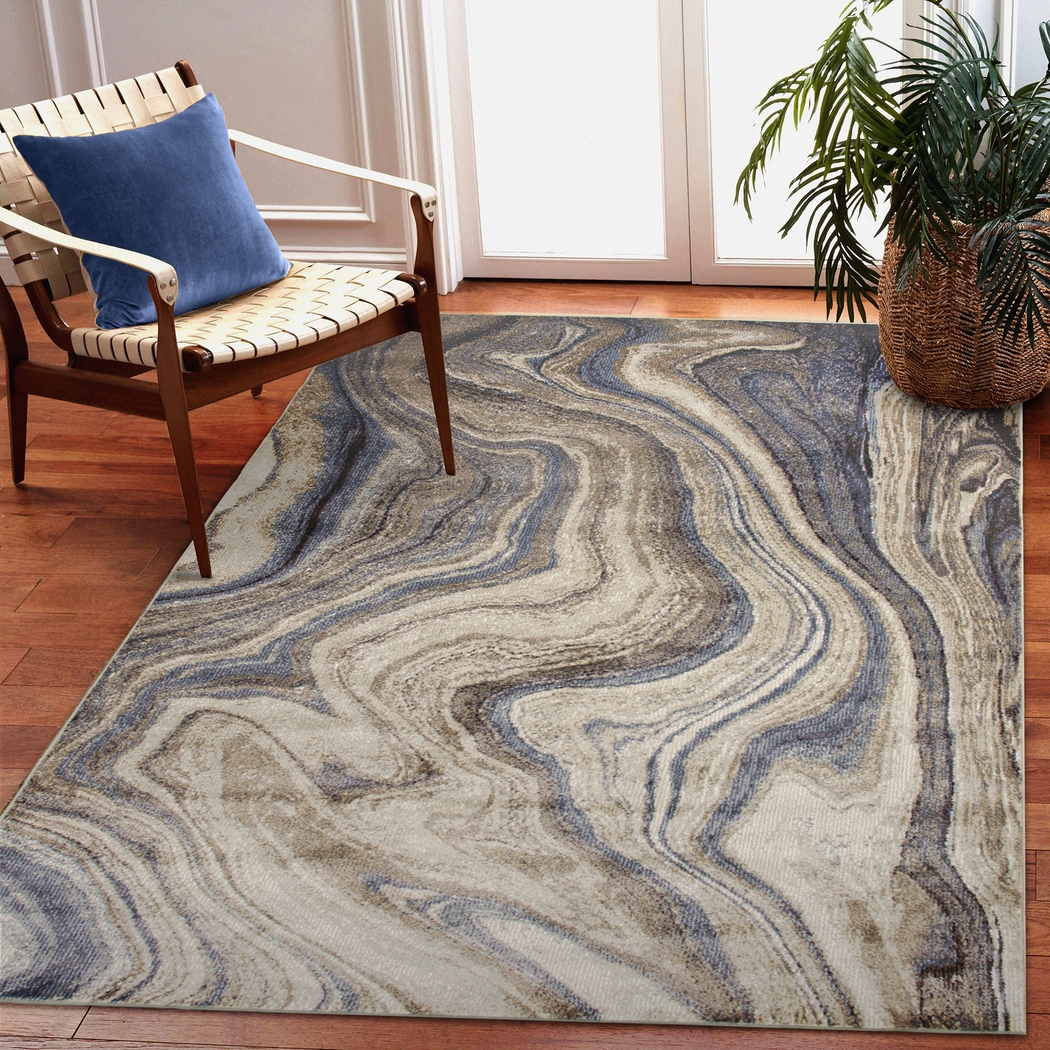 Jandar Blue 7'10 x 9'10 Rug - Thumbnail - Image 7