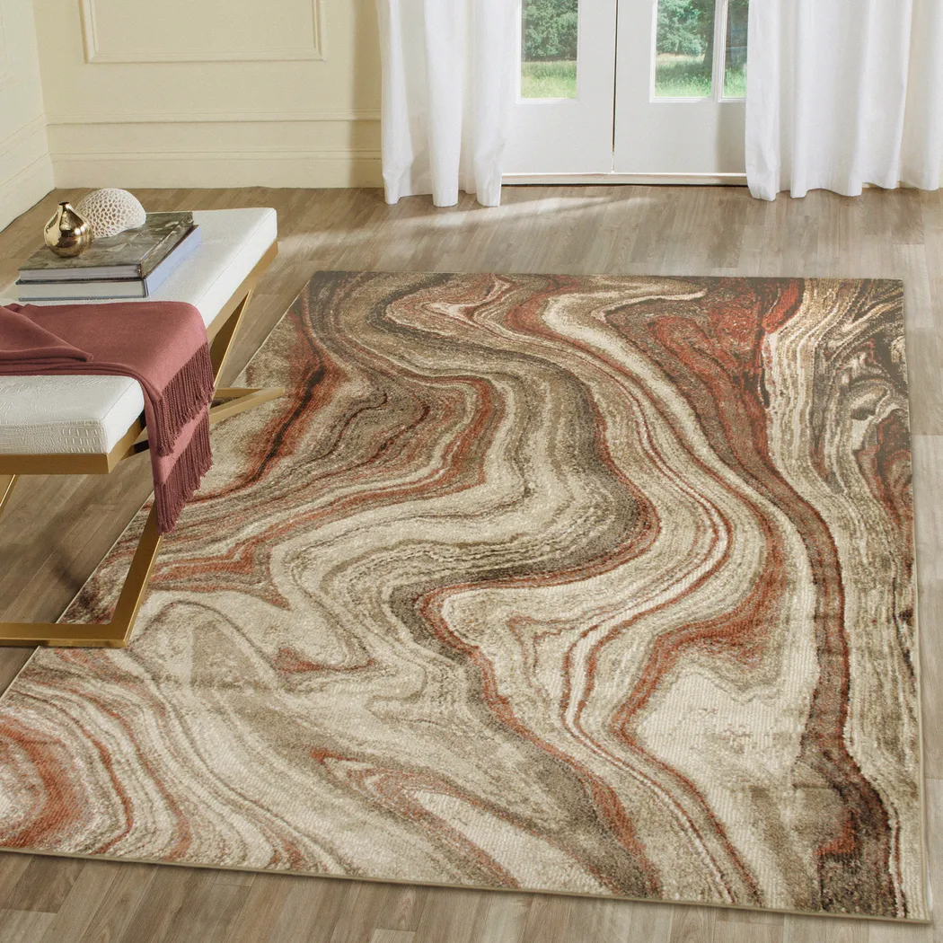 Jandar Red 6'6 x 9'4 Rug - Thumbnail - Image 2