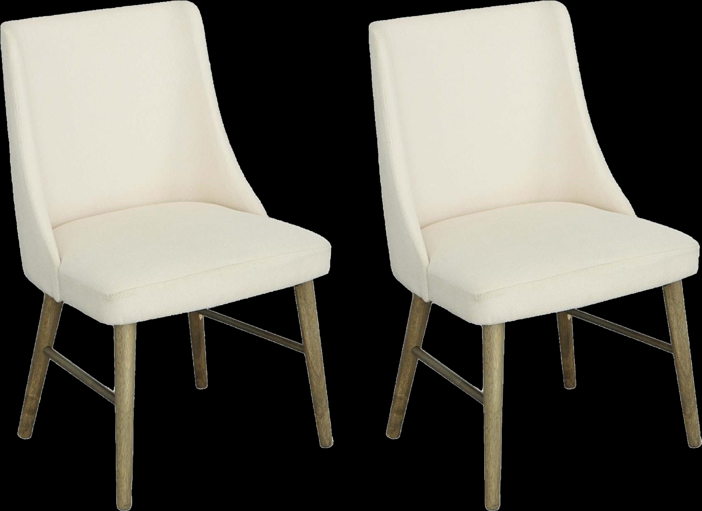 Jandell Beige Dining Chair, Set of 2 - Thumbnail - Image 1
