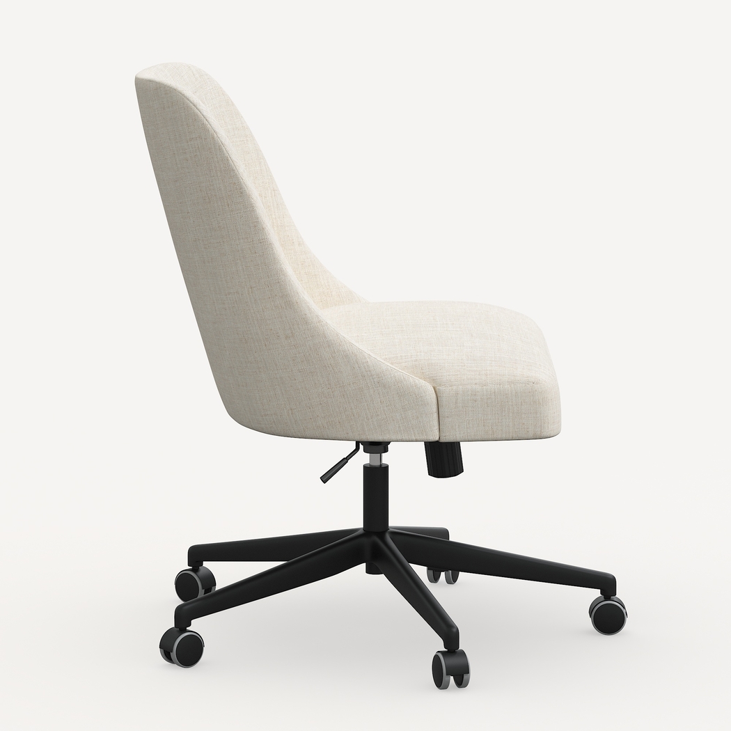 Janeran III White Office Chair - Thumbnail - Image 3