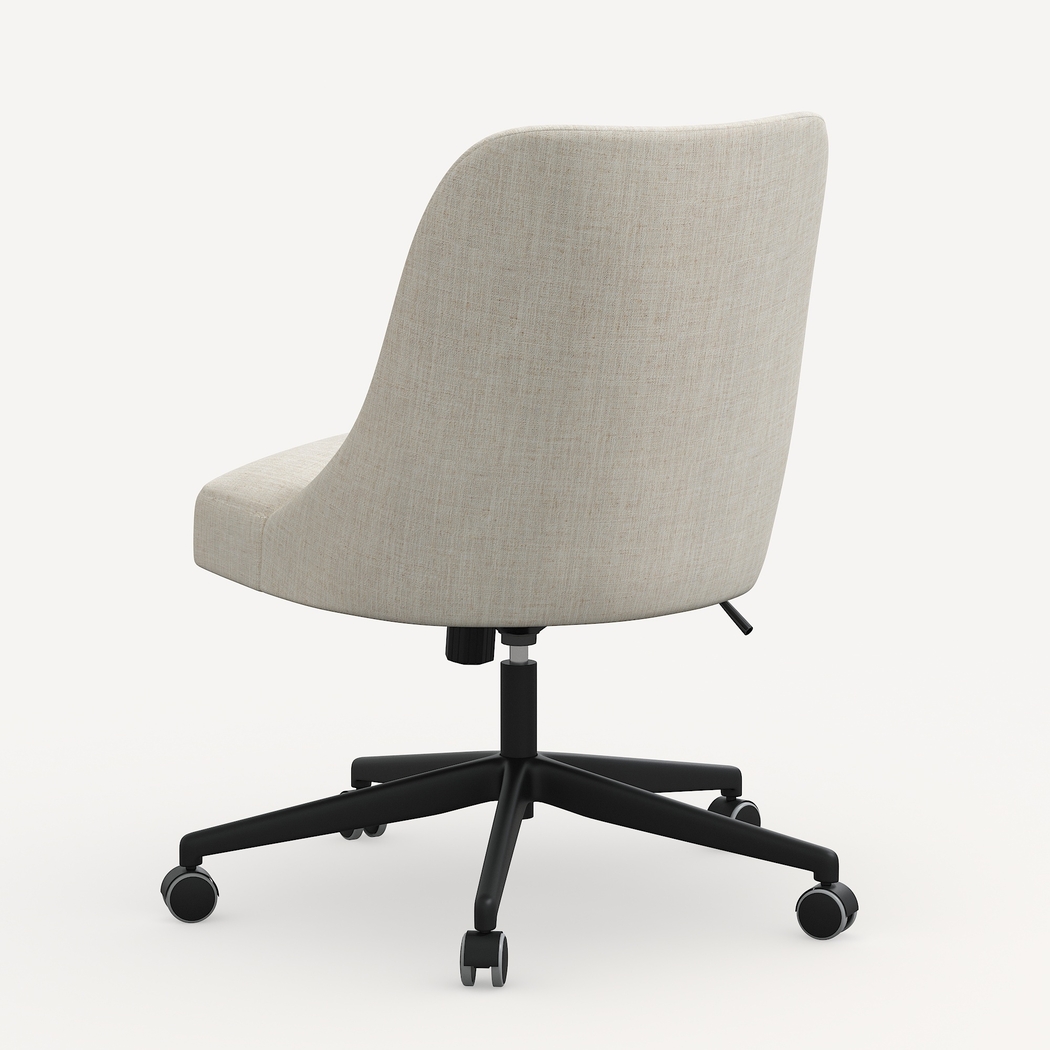 Janeran III White Office Chair - Thumbnail - Image 4