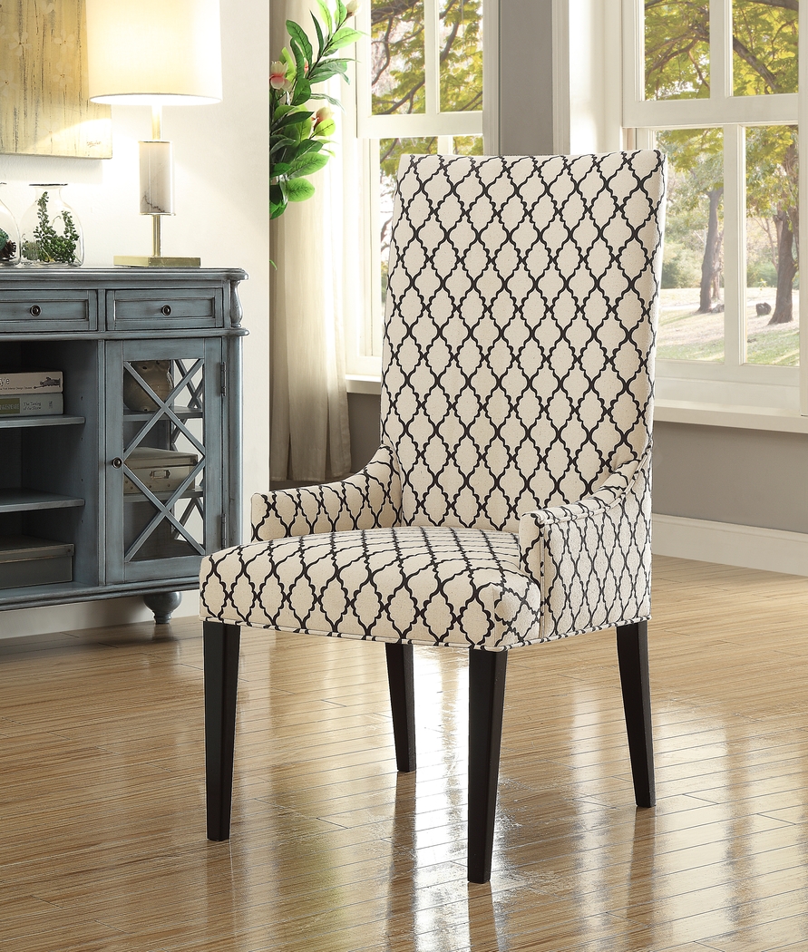 Janine Lane Cream Accent Chair - Thumbnail - Image 2