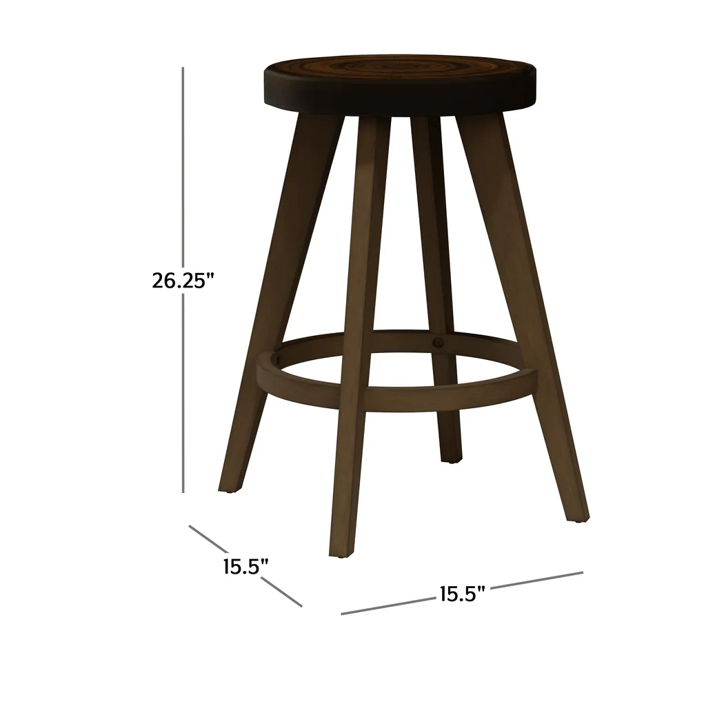 Janlor Brown Counter Height Stool - Thumbnail - Image 9