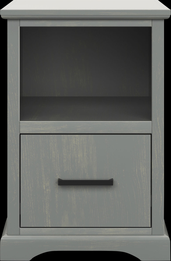 Jareth Gray End Table - Thumbnail - Image 1