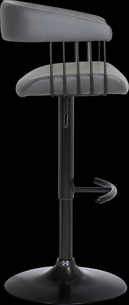 Jariya Charcoal Adjustable Barstool - Thumbnail - Image 3