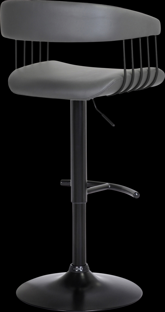 Jariya Charcoal Adjustable Barstool - Thumbnail - Image 4