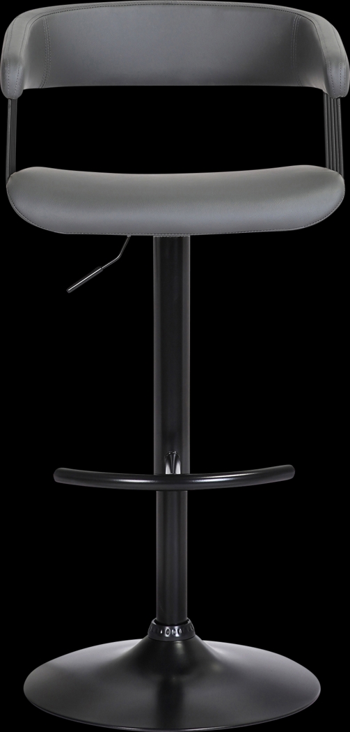 Jariya Charcoal Adjustable Barstool - Thumbnail - Image 1