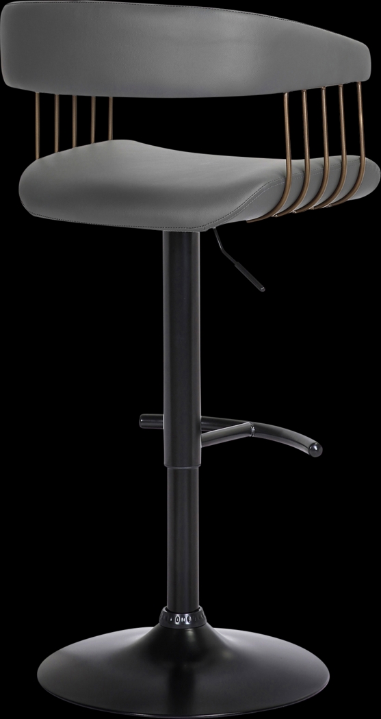 Jariya Gray Adjustable Barstool - Thumbnail - Image 4
