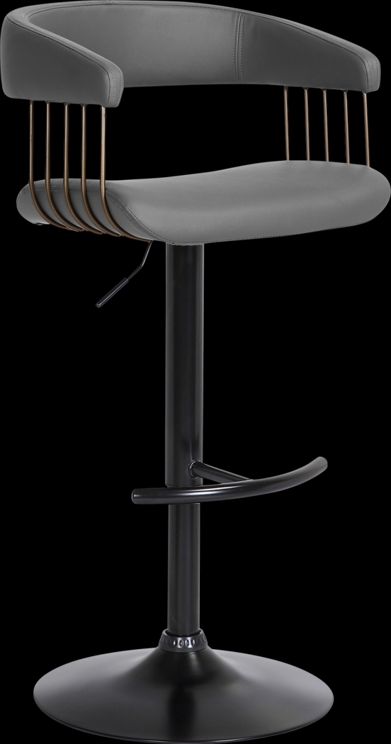 Jariya Gray Adjustable Barstool - Thumbnail - Image 1