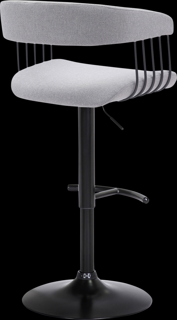 Jariya Light Gray Adjustable Barstool - Thumbnail - Image 4