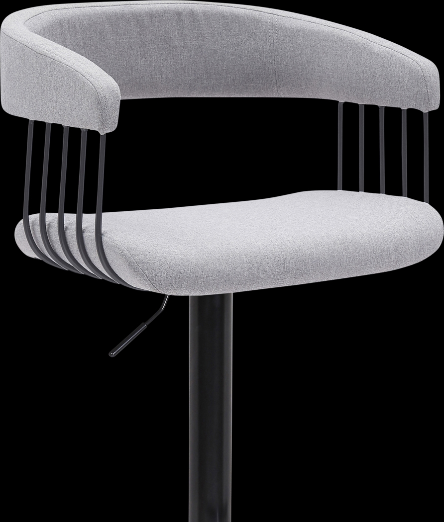 Jariya Light Gray Adjustable Barstool - Thumbnail - Image 5