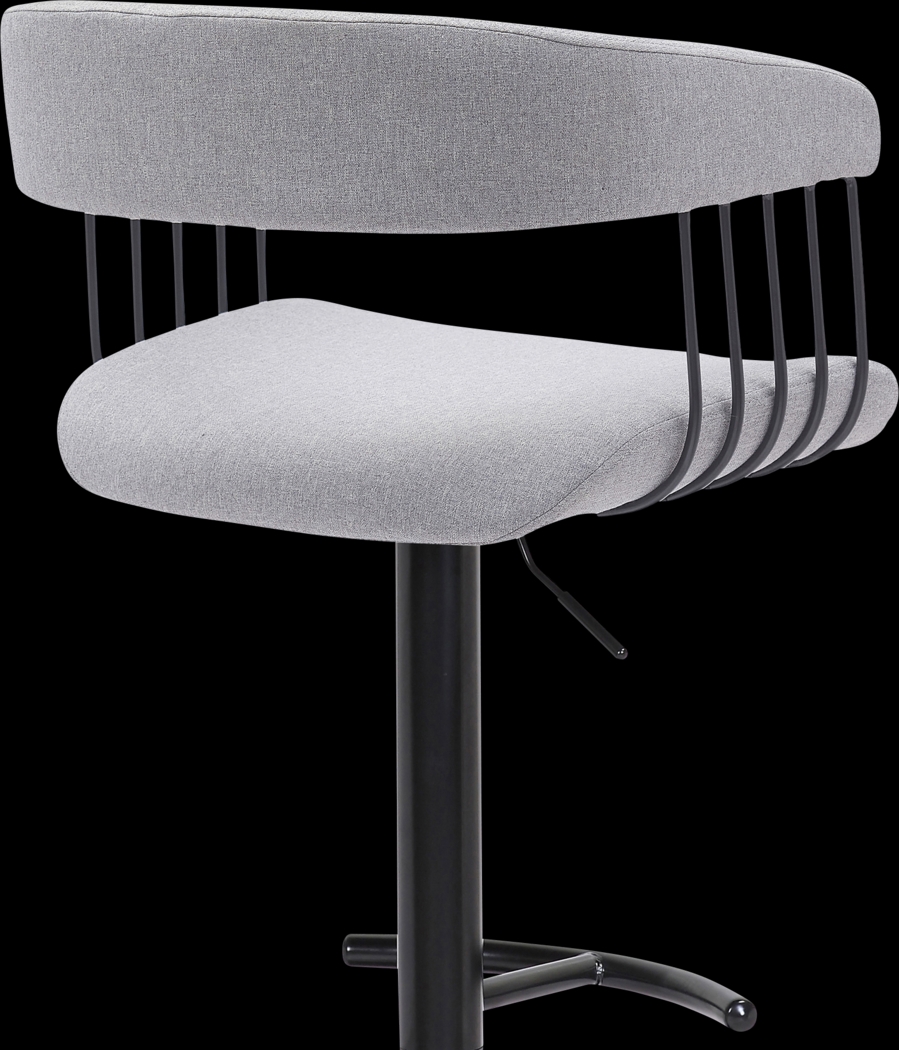 Jariya Light Gray Adjustable Barstool - Thumbnail - Image 6