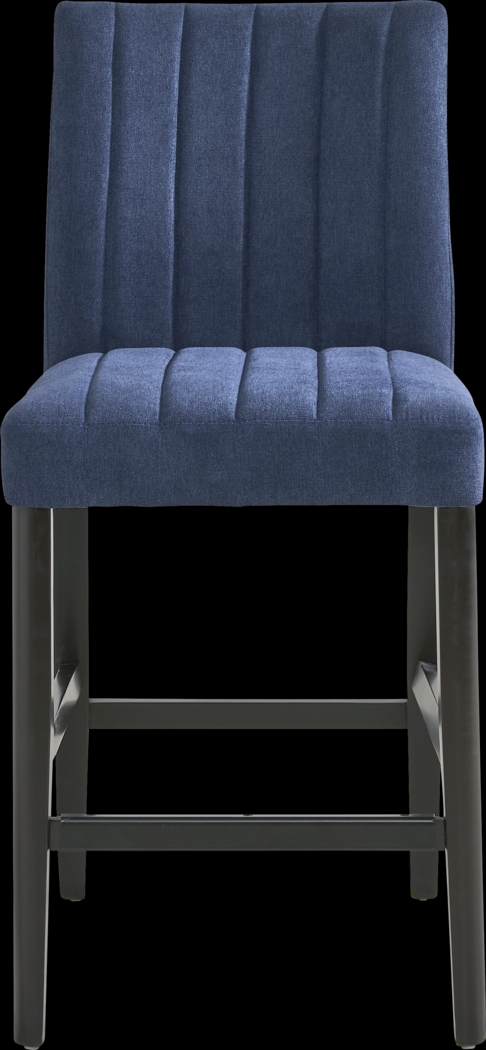 Jarvis White 5 Pc Counter Height Dining Room with Blue Side Chairs - Thumbnail - Image 4