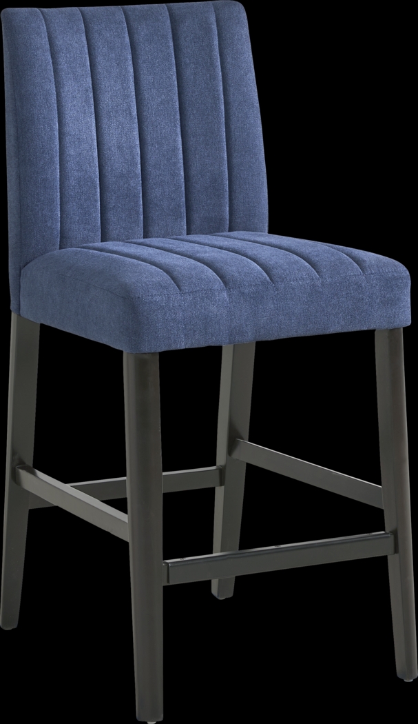 Jarvis White 5 Pc Counter Height Dining Room with Blue Side Chairs - Thumbnail - Image 3