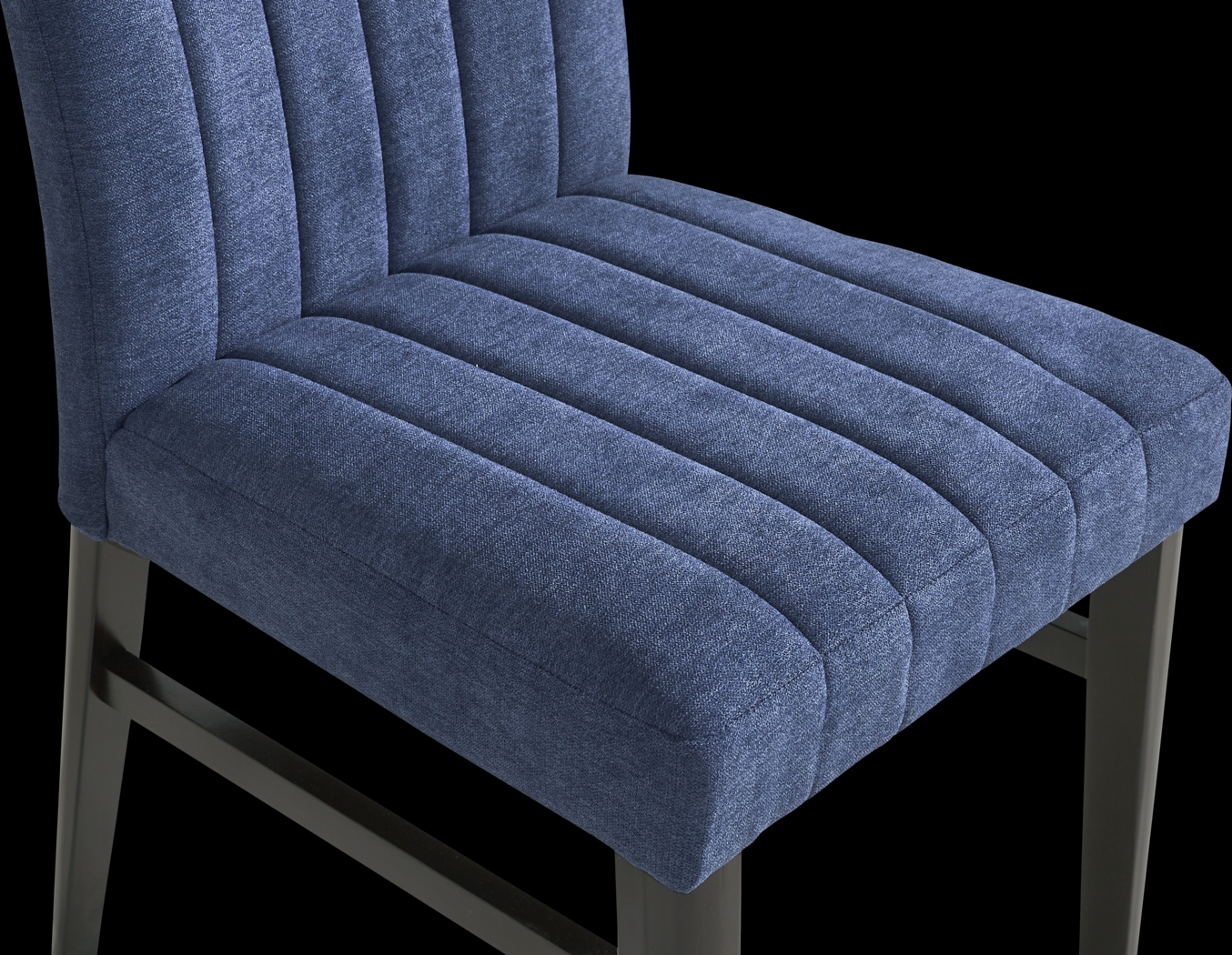 Jarvis White 5 Pc Round Dining Room with Blue Side Chairs - Thumbnail - Image 5