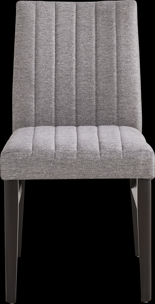 Jarvis White 5 Pc Round Dining Room with Gray Side Chairs - Thumbnail - Image 4