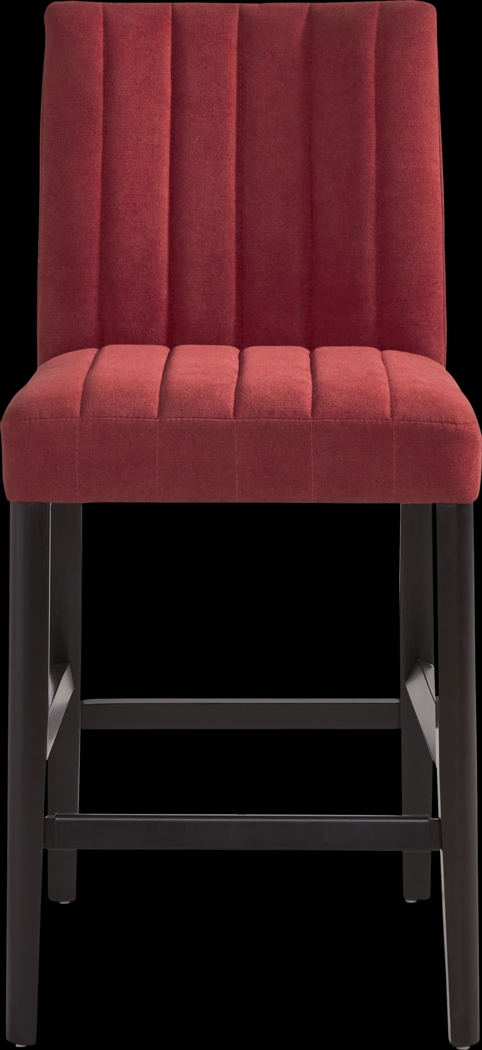 Jarvis White 5 Pc Counter Height Dining Room with Red Side Chairs - Thumbnail - Image 4