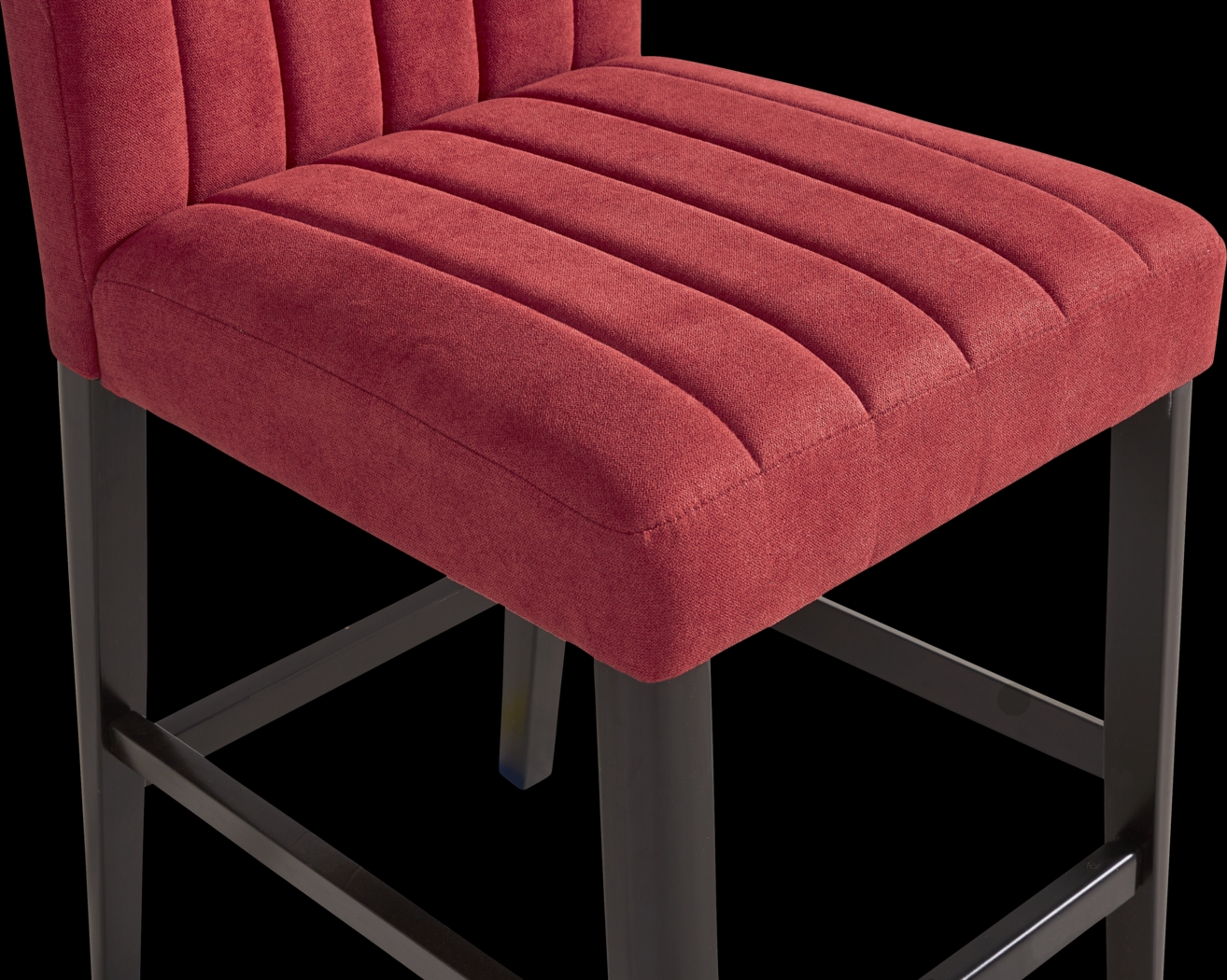 Jarvis White 5 Pc Counter Height Dining Room with Red Side Chairs - Thumbnail - Image 5