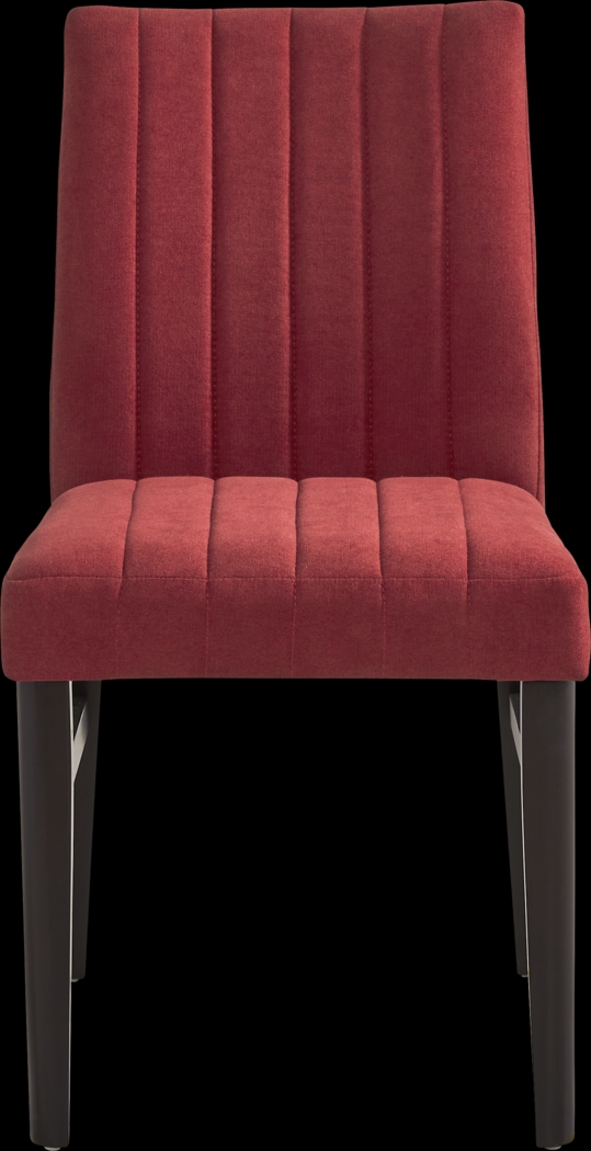 Jarvis White 5 Pc Round Dining Room with Red Chairs - Thumbnail - Image 4