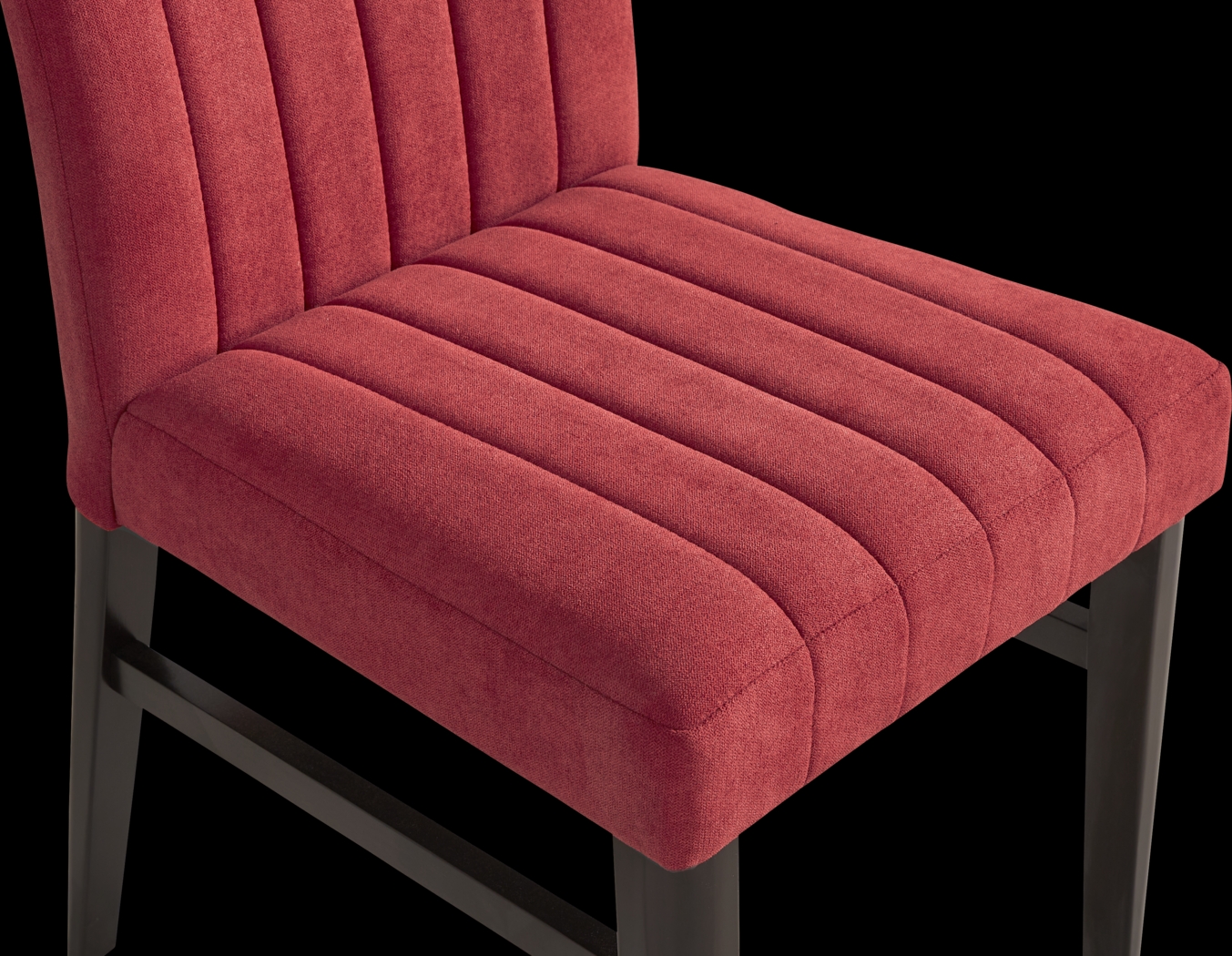 Jarvis White 5 Pc Round Dining Room with Red Chairs - Thumbnail - Image 5