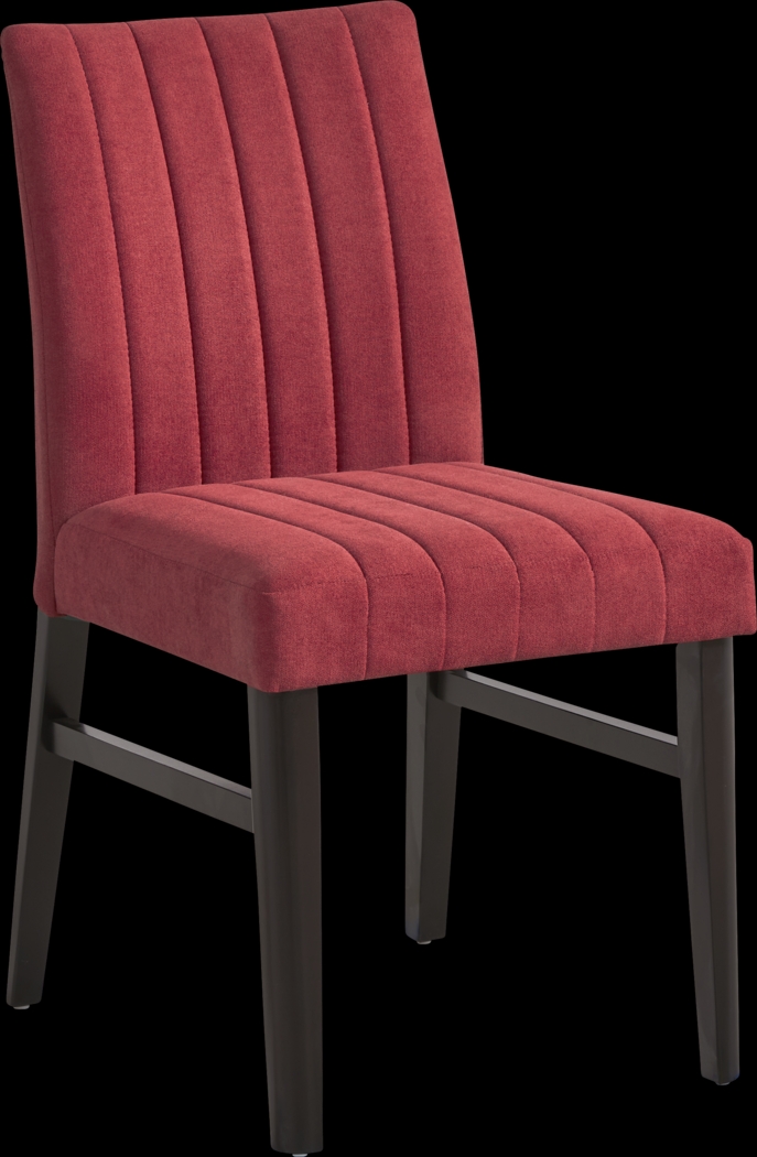 Jarvis White 5 Pc Round Dining Room with Red Chairs - Thumbnail - Image 3