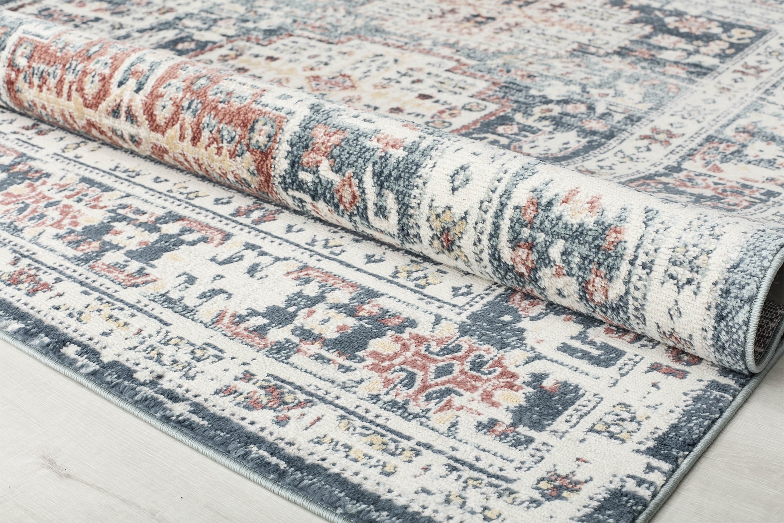 Jaryl 5'3 x 7' Blue Rug - Thumbnail - Image 4