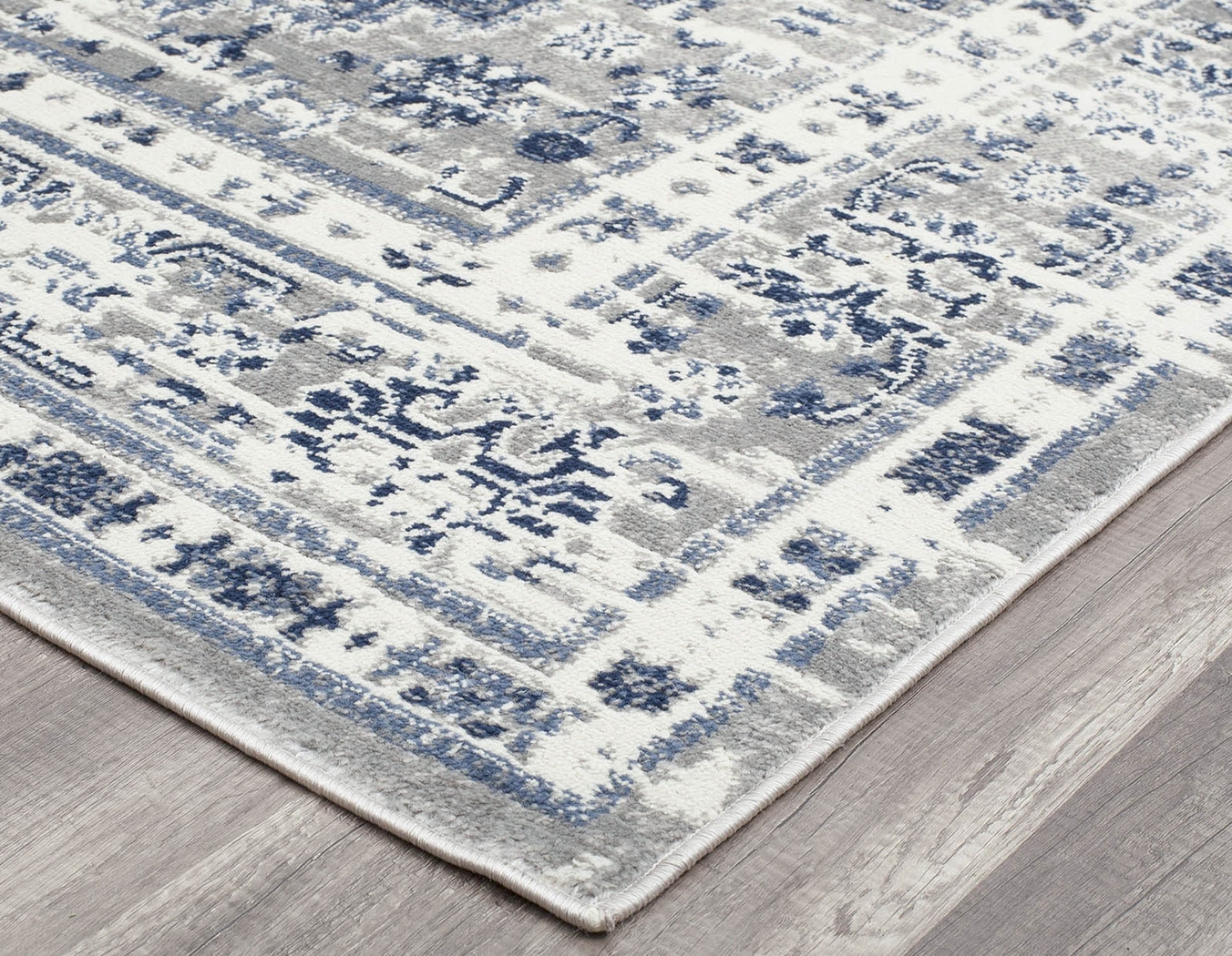 Jaryl 5'3 x 7' Dark Blue Rug - Thumbnail - Image 3