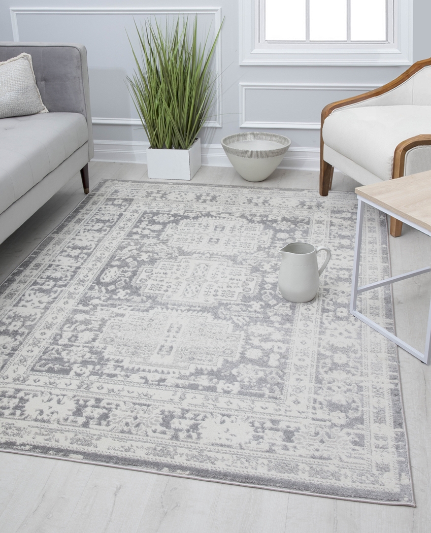 Jaryl 5'3 x 7' Gray Rug - Thumbnail - Image 2