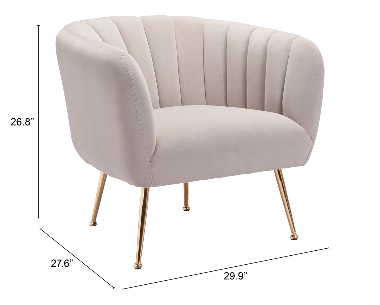 Jasan Beige Accent Chair - Thumbnail - Image 6