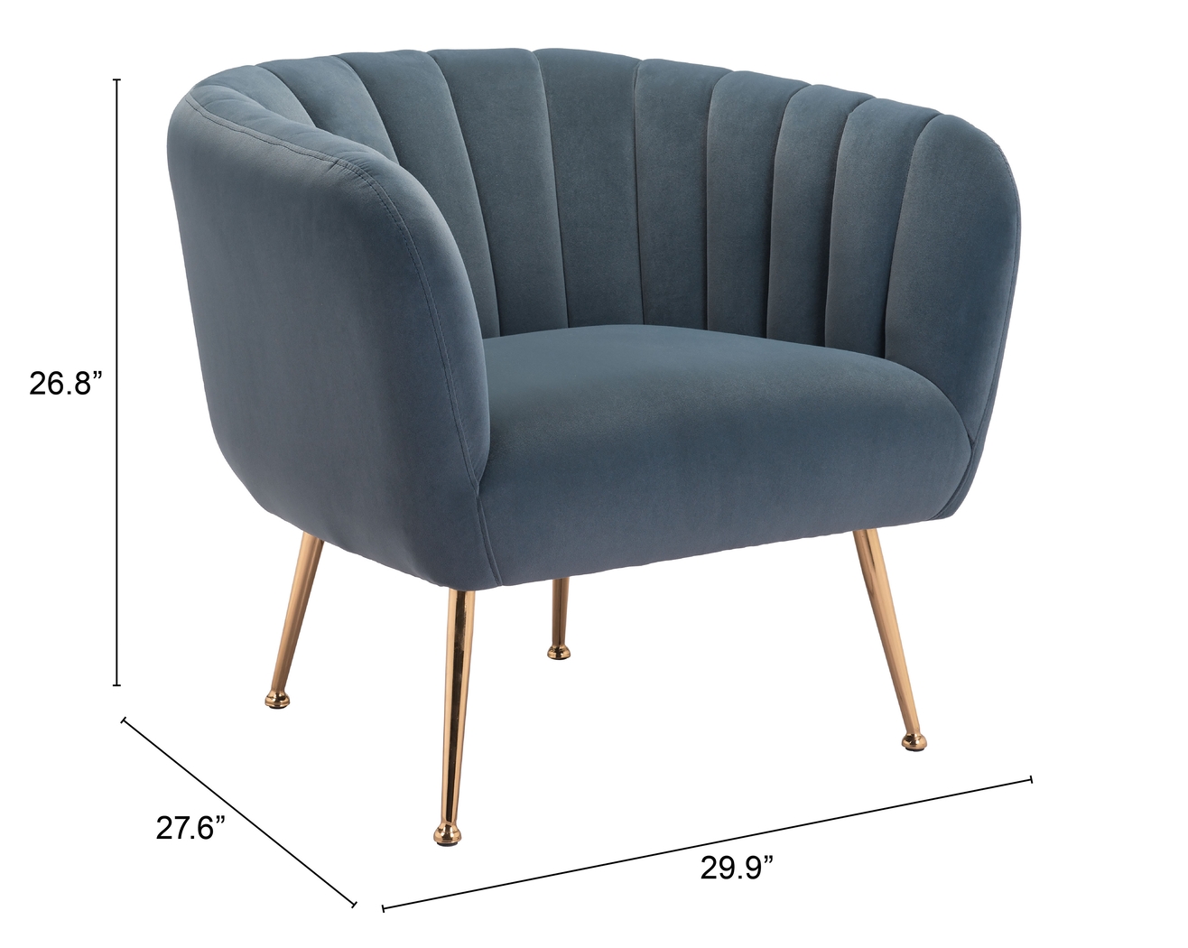 Jasan Gray Accent Chair - Thumbnail - Image 6