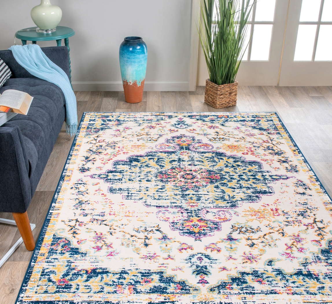 Jasbir Blue 8' x 10' Rug - Thumbnail - Image 4