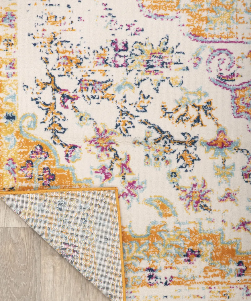 Jasbir Orange 5' x 7' Rug - Thumbnail - Image 2