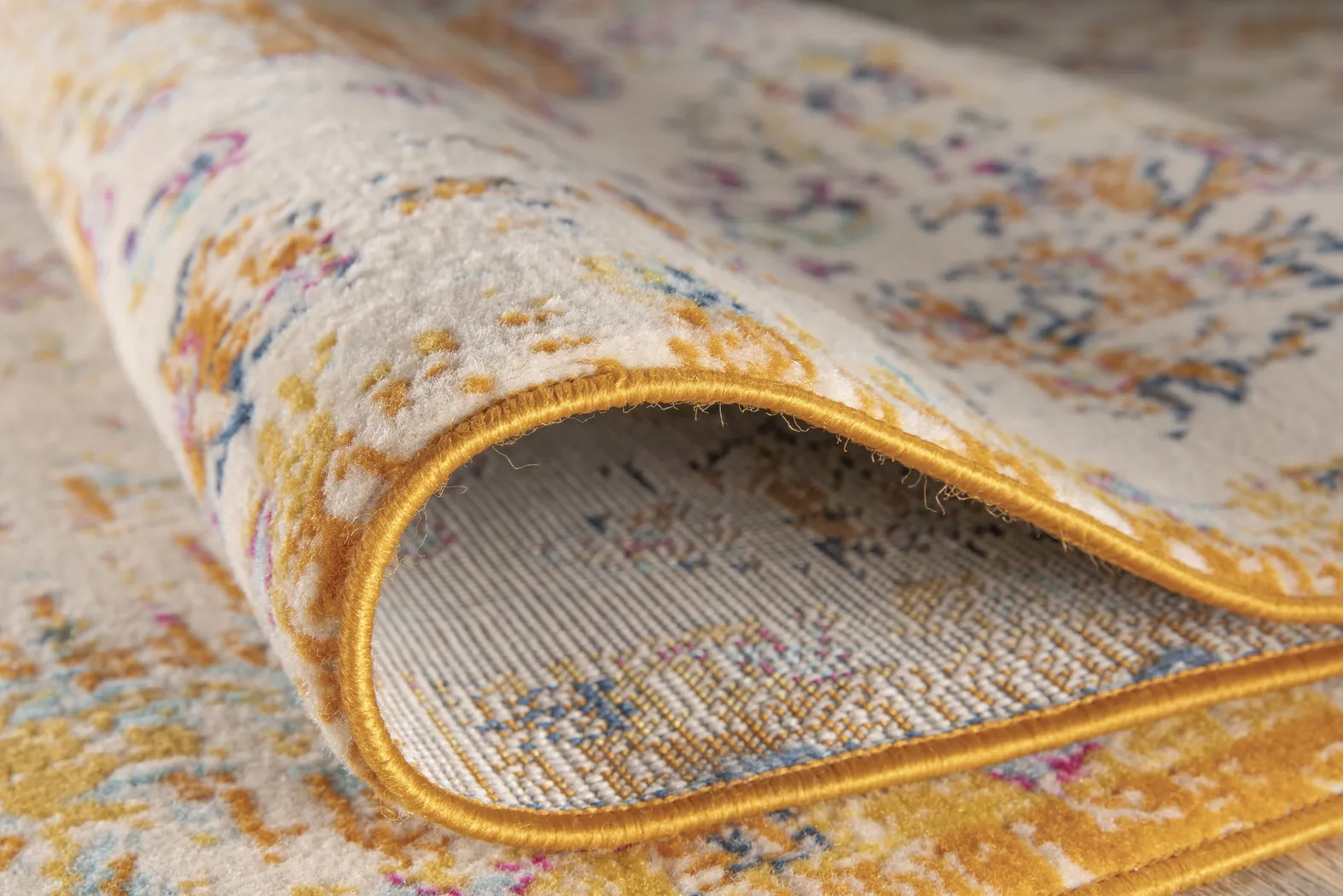 Jasbir Orange 5' x 7' Rug - Thumbnail - Image 3