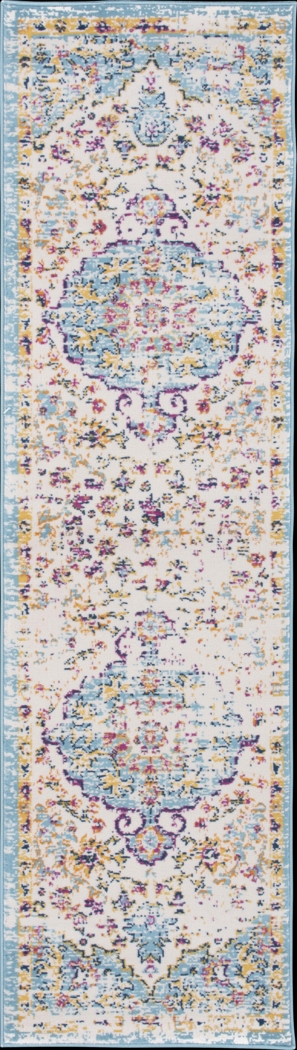 Jasbir Turquoise 2' x 7' Runner Rug - Thumbnail - Image 1