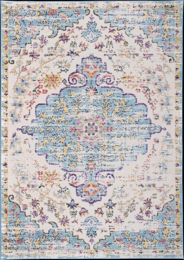 Jasbir Turquoise 5' x 7' Rug - Thumbnail - Image 1