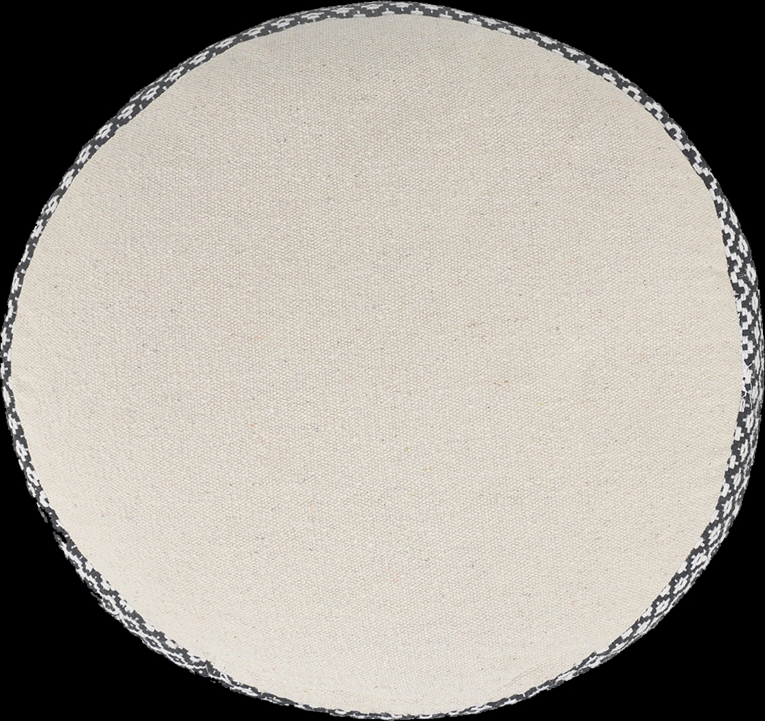 Jasella Black/White Pouf - Thumbnail - Image 6