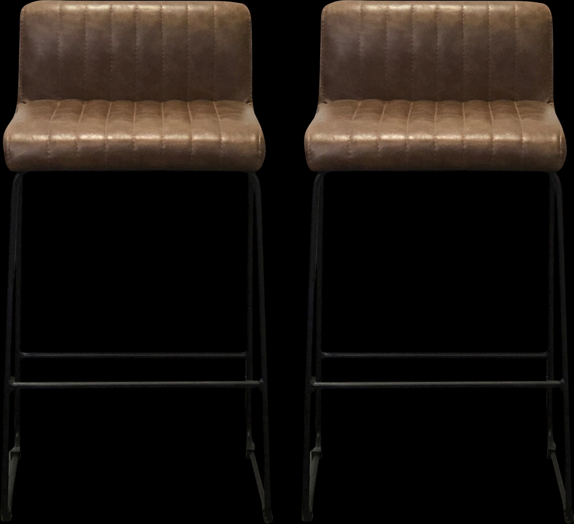 Jasexia Brown Counter Stool, Set of 2 - Thumbnail - Image 1